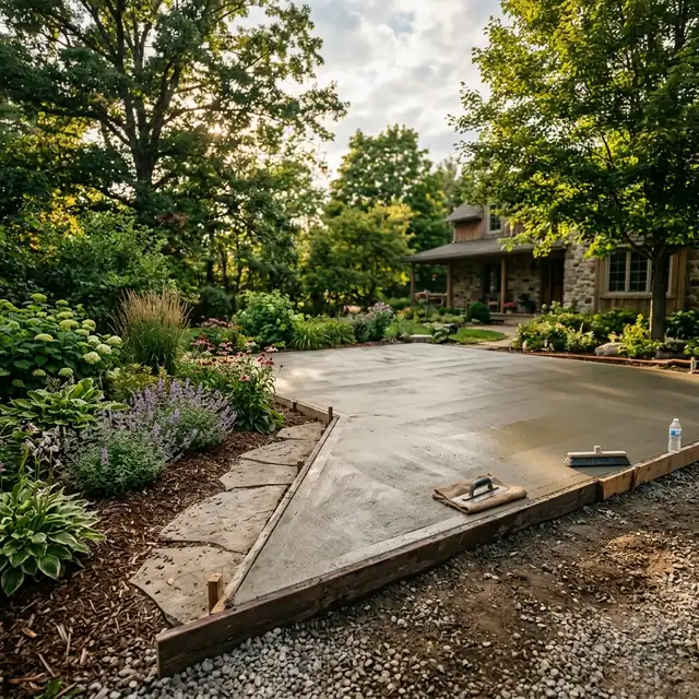 Concrete for landscaping and construction